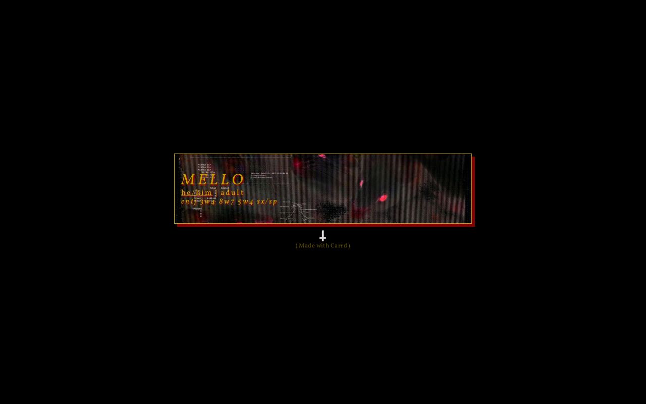 Carrd profile picture for @sixes